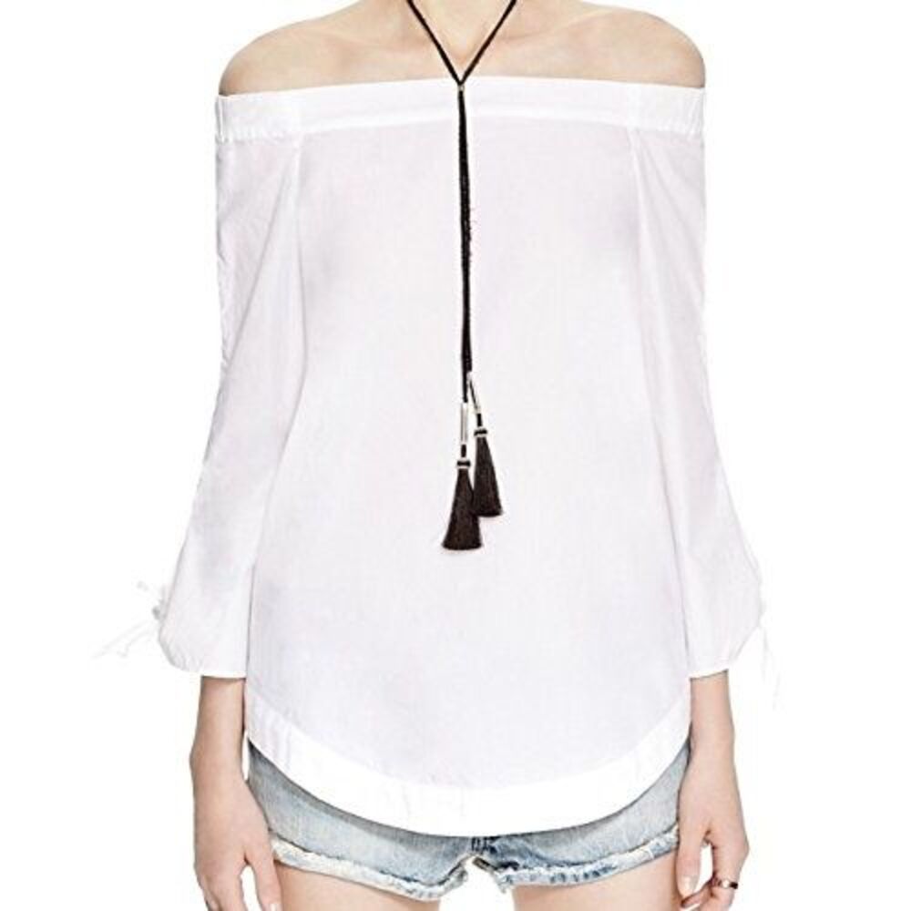 Free People Womens Oversized Smocked Pullover Top